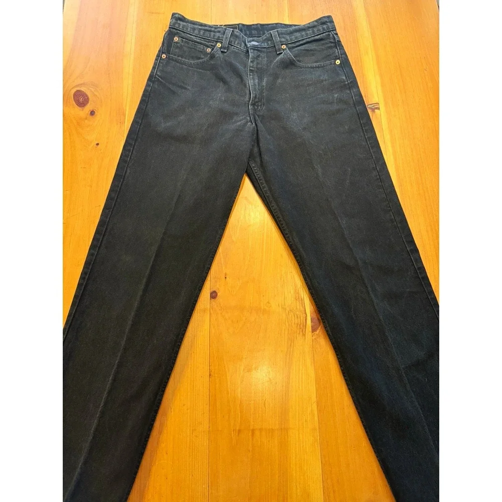Vintage Levi's 550 Black Jeans Men's 34x32 Relaxed Fit Made in Canada Grunge